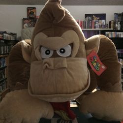 New W/Tags Jumbo Donkey Kong Returns Plush 2016 Super Mario Licensed Nintendo