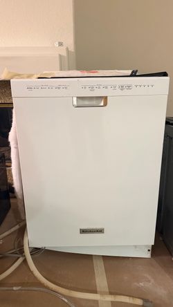 White KitchenAid Built-In Dishwasher