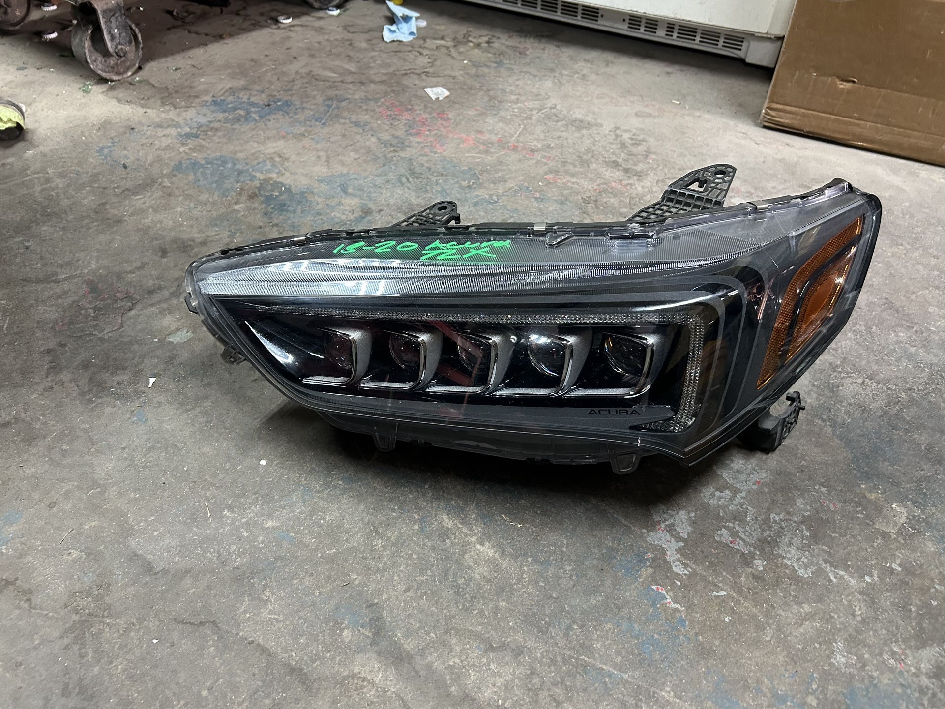 2019-20 ACURA TLX BLACK HOUSING LF HEADLIGHT FULL LED OEM