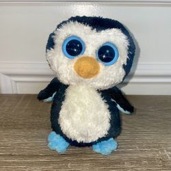 Ty Beanie Boos WADDLES the Penguin w/ Solid Eyes 6" Beanbag Plush Stuffed Toy#14