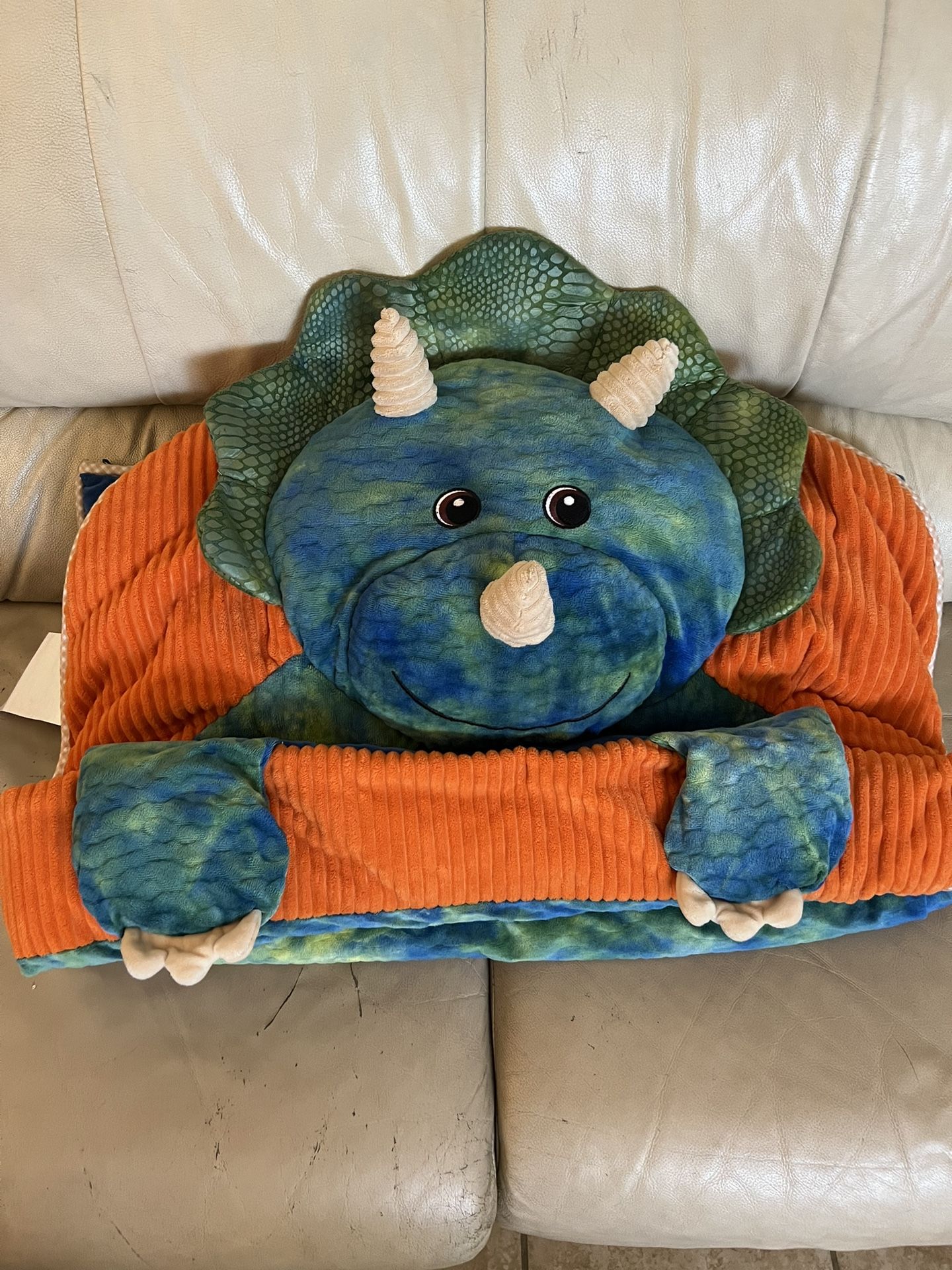 Hugfun Sleeping Bag- Dinosaur Triceratops