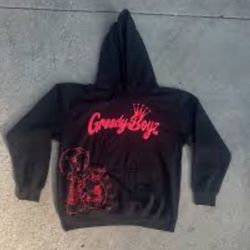 Greedy Boys Hoodie Black And Red 