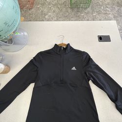 black Adidas Ultimate365 Quarter-Zip Pullover