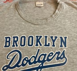 Vintage Brooklyn Dodgers Gray Graphic T-Shirt
