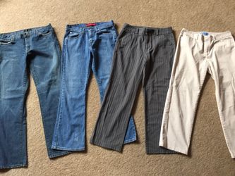 Ladies jeans and slacks