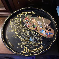 Vintage California Disneyland Metal Tray