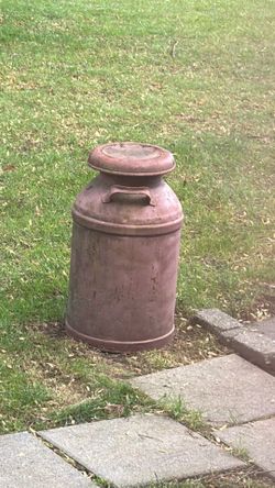 Vintage Milk Churn - Nantucket red
