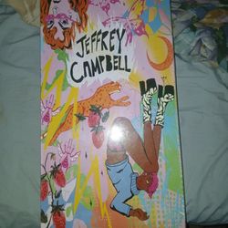 Jeffrey Campbell Furry Heel Boots 