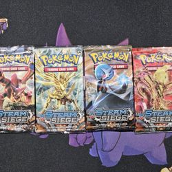 XY Steam Siege Booster Packs Of Pokemon Cards