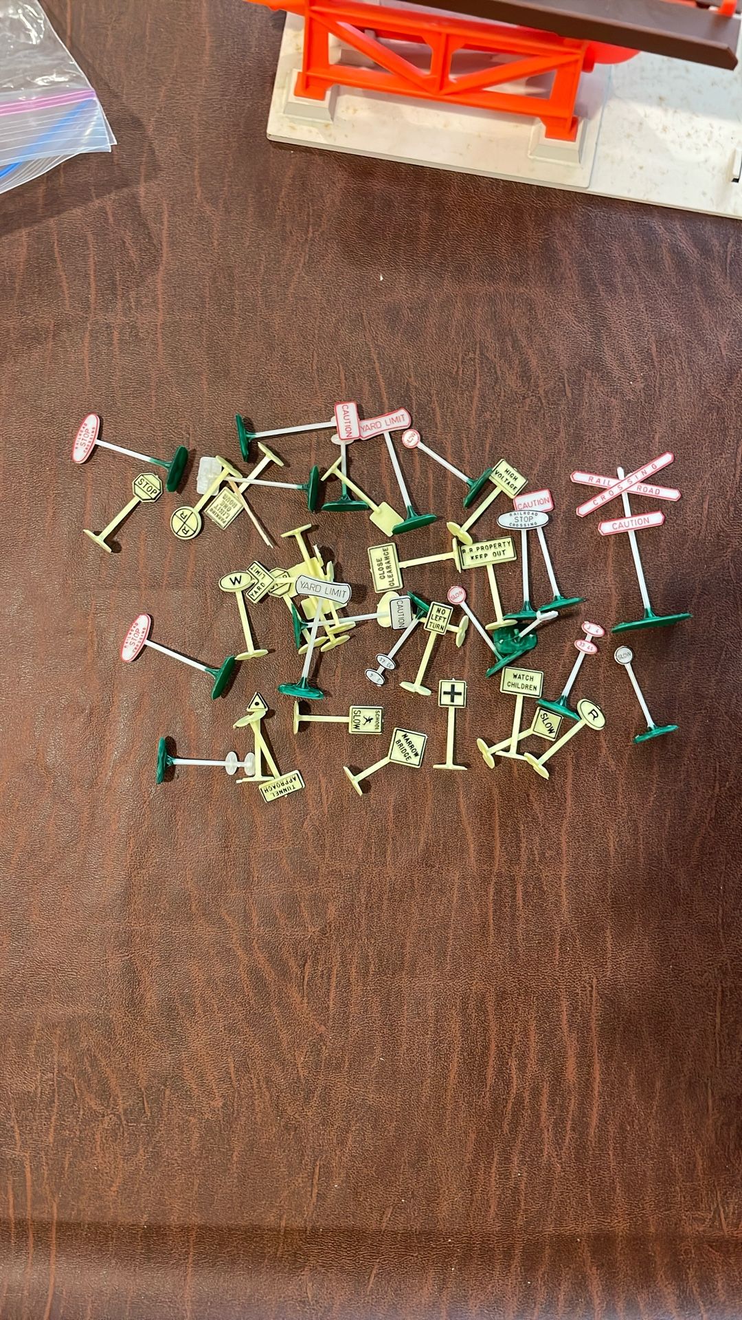 Lot Of Misc Signs For Hobby Trains