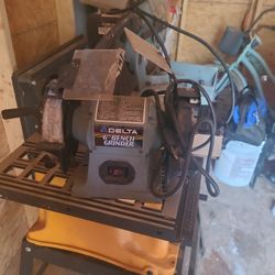 Bench Saw,  6" Bench Grinder And 10"miter Saw