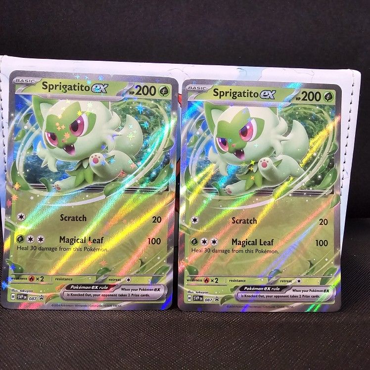 Sprigatito EX X2 bundle (pokemon tcg)