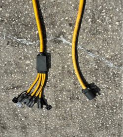 Heavy Duty Extension Cord with Multi-Outlet Splitter