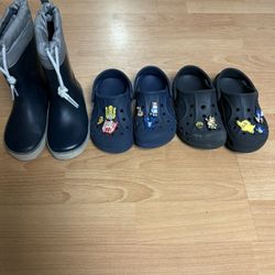 Kids Crocs And Rain Boots 
