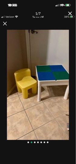 Lego Table And Little Tikes Chair