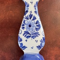 Royal Delft Bud Vase Porceleyne Fles 4.5”