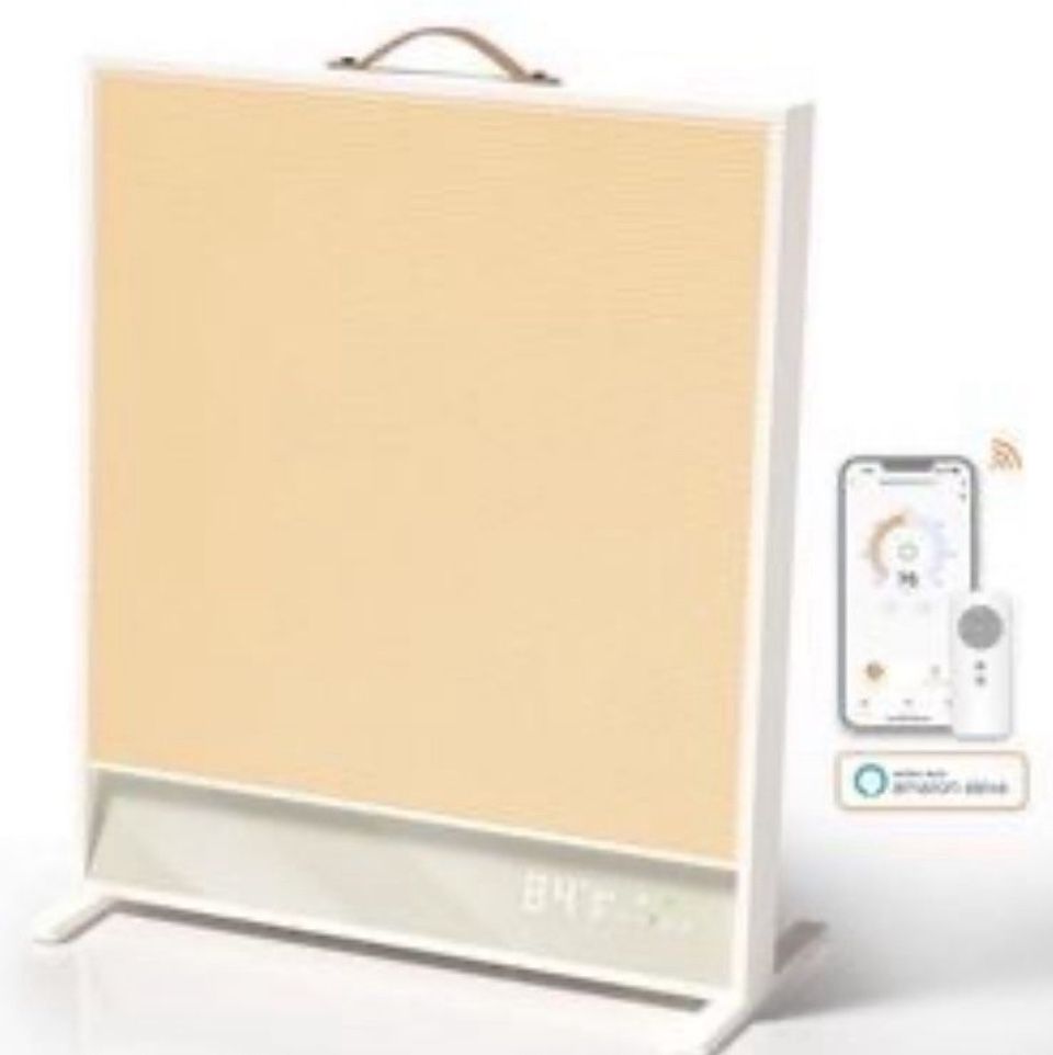 Open Box Portable Electric Space Heater - Safe and Quiet Heater for Indoor, Large Room, Office, Bedroom, and Garage Use, Advanced Far-Infrared Heat