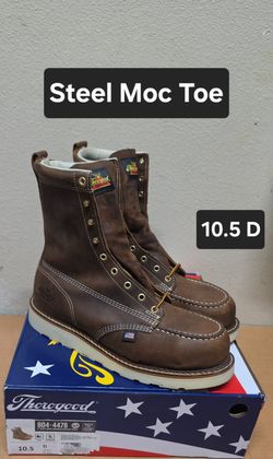 Thorogood Work Boots sz10.5D STEEL MOC TOE