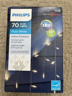 Pure White Icicle Lights