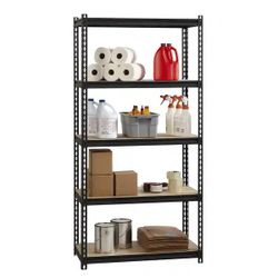 72” (H) X 36" (W) 5-Shelf Heavy Duty Steel Storage Shelving Unit [NEW IN BOX] <Assembly Required> 