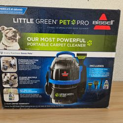 New Bissell Little Green Pet Pro Carpet Cleaner 