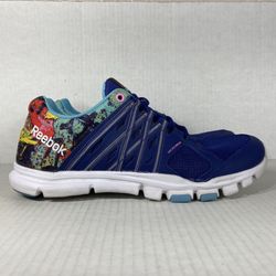 Reebok Yourflex Trainette 8.0 Size 9 Women Shoes Blue Green Red Athletic Running