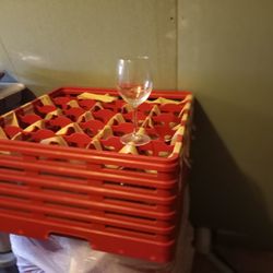 50 glasses of wine and 50 of Champagne  with storage Rack Thumbnail