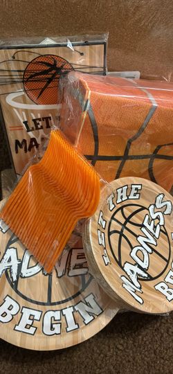 Basketball Party Supplies Set