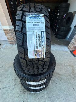 LT2657516 Travelstar tires A/T with free Install Mount & Balance 265-75-16