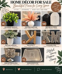 Home Décor for Sale – $3–$10