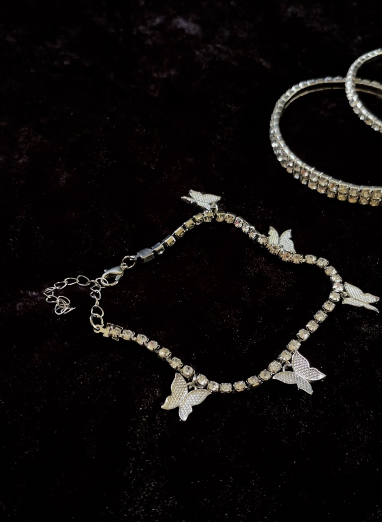 BUTTERFLY BLING ANKLETS AND BANGLES