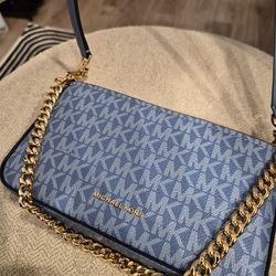 Blue Michael Kors Bag