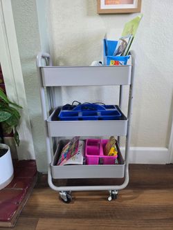 3 tier rolling cart