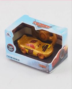 RARE GOLD DISNEY STORE EDITION CARS LIGHTNING MCQUEEN MINI BRANDS TOY ZURU NEW