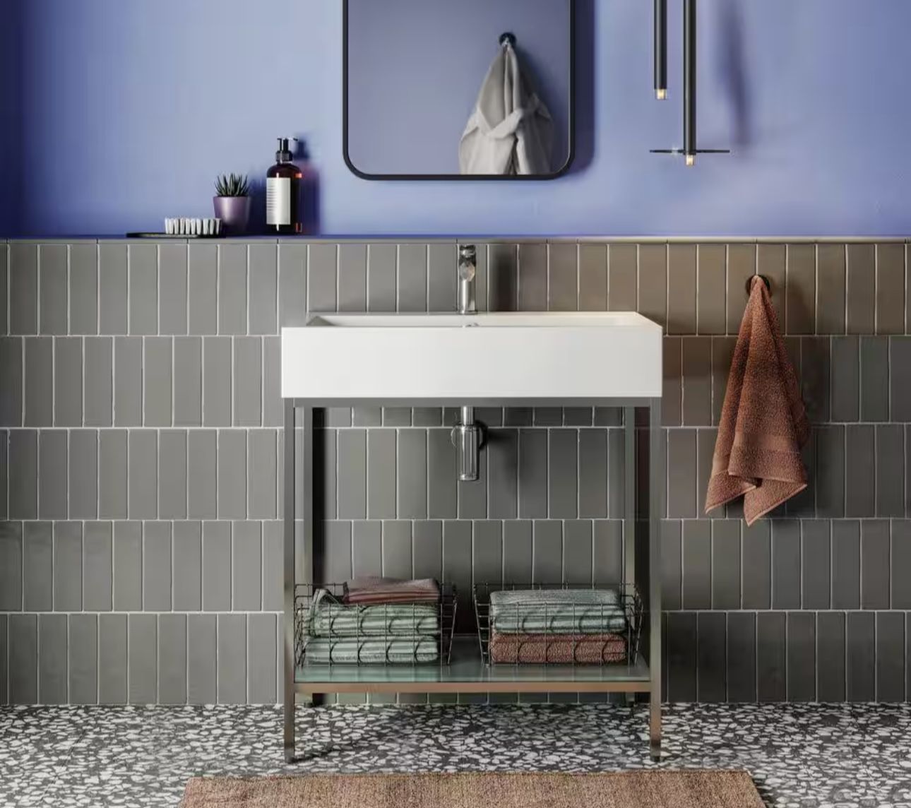 Pierre 32 in. W x 18.1 in. D Bath Vanity in Chrome with Ceramic Vanity Top in White with White Basin