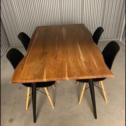 Dining Table Set With 4 Chairs