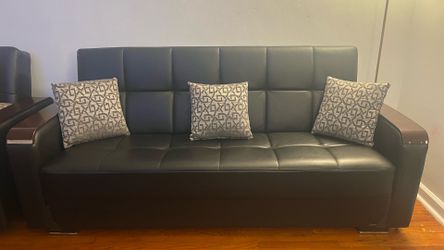 Sleeper couch with a storage