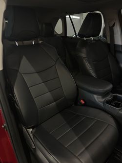 RAV4 Black Leather Car Seat Covers Set