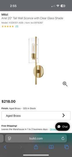 Mitzi Ariel 20" Tall Wall Sconce 4 Total in Original Box