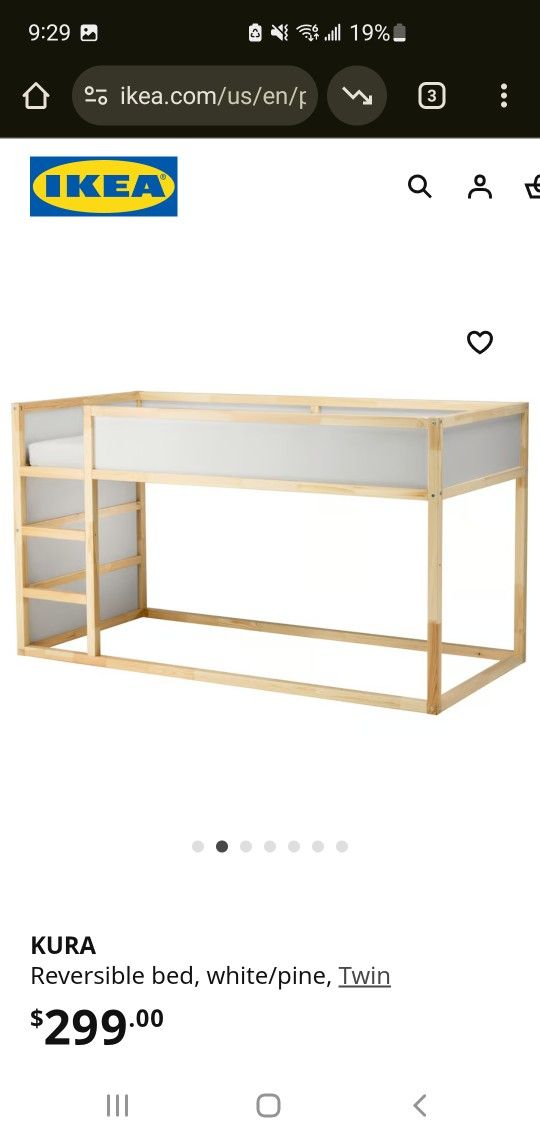 IKEA KURA Loft Twin Bed