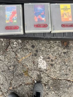 NES Game Lot – Snake Rattle 'n' Roll, Tetris, Caveman Games