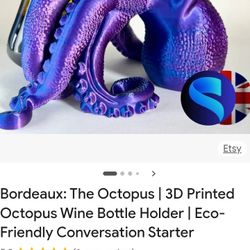 3D Wine Holder Octopus 