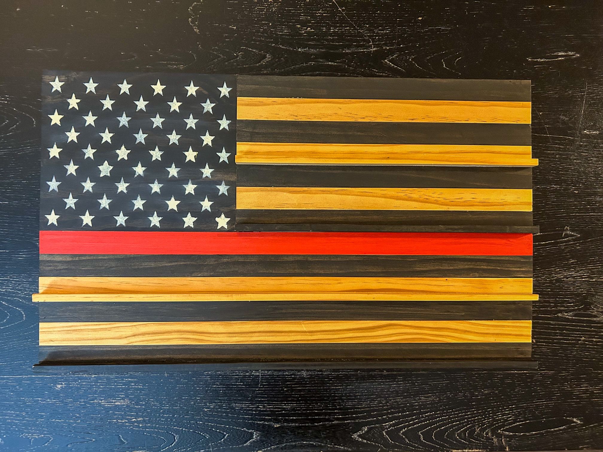 Ogreworks Woodworks Brady Simmons American Flag Wooden Picture