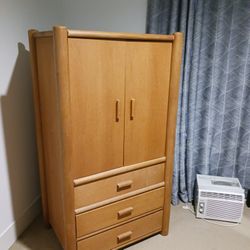 Solid Wood Armoire/Linen Cabinet