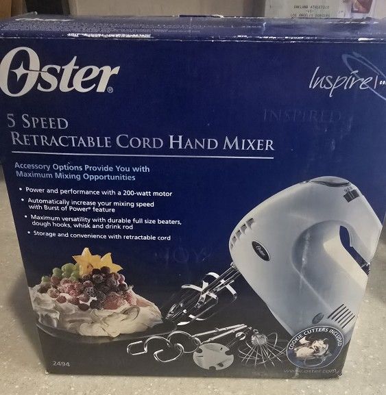 Oster 5 Speed Hand Mixer $10
