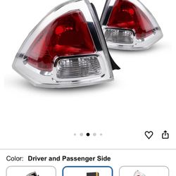 2006–2009 Ford Fusion Tail Lights Pair (Driver & Passenger) Clear/Red Lens | OEM Fit Replacement | Plug & Play | Complete Set