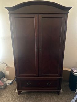 Solid Cherry Wood Armoire/Entertainment Center