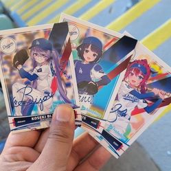 LA Dodgers Hololive Trading Cards