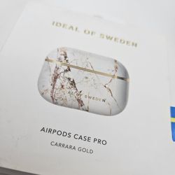 Ideal Of Sweden Airpods Case Pro In Carrara Gold
