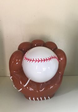 Baseball and glove bank
